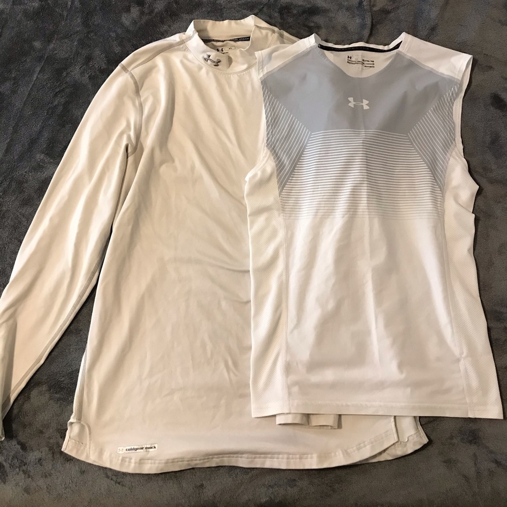 Under armour coldgear mock & compression shirt, XL